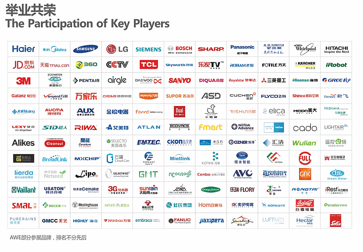 2016年AWE部分展商
